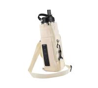 YIZITU Contenitore termico per bevande di grande capacità, regolabile, con tasche, per palestra e uso esterno, borsa a tracolla con magneti, crema