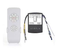 YIZITU Controllo Remoto Intelligente per Sistemi Luci della Ventola 433 MHz Frequenza Larga A 3 velocità Compatibilità Senza Cablaggio Richiesto Controllo della Luce del Soffitto Ufficio