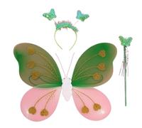 YIZITU Costume da fata da principessa per ragazza, include bacchetta magica da fata, fascia per feste di compleanno, costume da fata, set di costumi da fata, bacchetta da fata, bacchetta per le ali