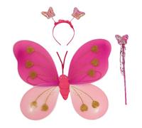 YIZITU Costume da fata da principessa per ragazza, include bacchetta magica da fata, fascia per feste di compleanno, costume da fata, set di costumi da fata, bacchetta da fata, bacchetta per le ali