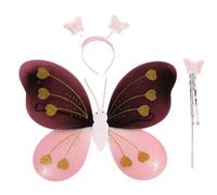 YIZITU Costume da fata da principessa per ragazza, include bacchetta magica da fata, fascia per feste di compleanno, costume da fata, set di costumi da fata, bacchetta da fata, bacchetta per le ali