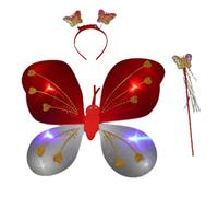 YIZITU Costume da fata da principessa per ragazza, include bacchetta magica da fata, fascia per feste di compleanno, costume da fata, set di costumi da fata, bacchetta da fata, bacchetta per le ali