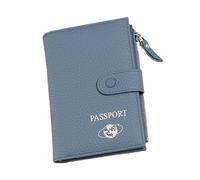 YIZITU Custodia da viaggio essenziale per passaporti che offre una rapida sicurezza aeroportuale e un facile check-in in hotel accessorio da viaggio leggero, Blu, Bellezza di massa