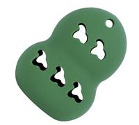 YIZITU Custodia in spugna per trucco in polvere Supporto in silicone infrangibile Beauty Hold Beauty Blender Blender Scatola di immagazzinaggio Trucco in silicone per tutti i giorni, Verde scuro, One