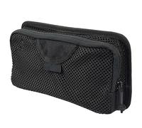 YIZITU Doppia cerniera Utility Admin Bag Compact Carriers Utility Admin Borse per viaggi all'aperto Pesca Escursionismo, Nero , Taglia unica