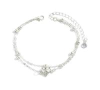 YIZITU Elegante Caviglia In Lega A Strato Con Fascino Del Cuore Farfalla Per Donne Eleganti Vocazione Per La Spiaggia Regali Gioielli A Catena Impermeabile