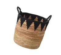 YIZITU Elegante cesto in corda di cotone intrecciato spazioso con manici per qualsiasi contenitore di casa