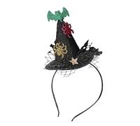 YIZITU Halloween Paillettes Strega Cappello Cerchietto Cono Cappello Cerchio per Capelli Cerchio per Capelli Strega Partito Puntelli Foto Accessori Per Festa