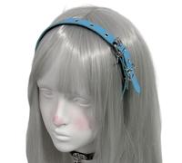 YIZITU Hot Girl Punk Incrocia La Fascia Per La Testa In Pelle Cerchio Per I Cosplay Unisex Unisex Accessori Capelli