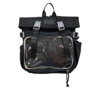 YIZITU Itabag - Zaino trasparente a tracolla, per la scuola, grande capacità, per donne e ragazze, idea regalo, Nero , One Size