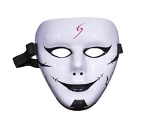 YIZITU Maschera di Halloween dipinta a mano per Halloween, danza di strada, demoni, step dance, per cosplay, feste di Halloween