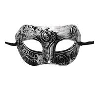 YIZITU Metallic Masquerade Half Face Vintage Eye Cosplay Costume Halloween Eye Death Dress Up Accessori