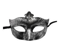 YIZITU Metallic Masquerade Half Face Vintage Eye Cosplay Costume Halloween Eye Death Dress Up Accessori