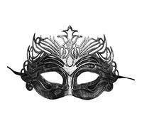 YIZITU Metallic Masquerade Half Face Vintage Eye Cosplay Costume Halloween Eye Death Dress Up Accessori