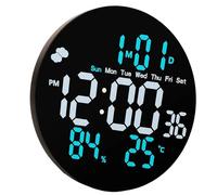 YIZITU Orologio Digitale Programmabile con Sensori Ambientali Luminosità Automatica Visualizzazione Data/Settimana E Allarmi Sensori umidità Intelligenti Orologio con Luminosità Automatica