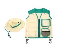 YIZITU Outdoor Dress Up & Pretend Play Costumi Lavabile Bambini Vest Hat Per Ragazzi Ragazze Outdoor Adventure Camping Gear Costume