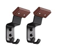 YIZITU Pacchetto 2 Caschi Pratici Monte A Parete in Acciaio in Legno Massiccio Giaccia Carrello per Cappelli Lo Stoccaggio dello Spazio Lo Stoccaggio Spaziale