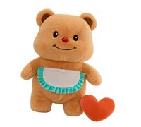 YIZITU Peluche Amore Cuore Orso Con Voce Farcito Bambole Giocattolo Per Bambini Lenitivo Intrattenimento Giocattolo Bambole di Peluche
