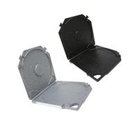 YIZITU Permanent ABS Polystyrene 7 inch Open Roll Tape Holder Secure Storage Planner Box for Studio Use Black Gray Dense Sound Tape Storage Solution