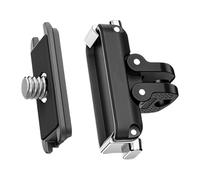 YIZITU Piastra di base antiscivolo sicura a sgancio rapido con filettatura universale da 1/4 per action camera DSLR accessori di montaggio adattatore copertura superiore per action camera