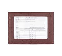 YIZITU Portafoglio da viaggio con finestra trasparente per passaporti e organizer per carte dimagranti per donne, porta carte in PVC leggero per viaggi, Porpora, Bellezza di massa