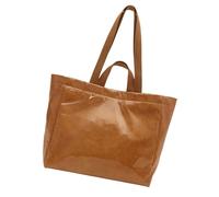 YIZITU Pratica borsa a tracolla in PVC per il trasporto essenziale di grande capacità borse sotto le ascelle borsa per la borsa alla moda da città donna alla moda borsa a tracolla studentessa, cachi