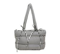 YIZITU Pratica borsa in cotone con spaziosa borsa a tracolla imbottita borsa a spalla Puffer borsa ascellare adatta per varie occasioni borsa a tracolla, Nero , One Size