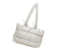 YIZITU Pratica borsa in cotone con spaziosa borsa a tracolla imbottita borsa a spalla Puffer borsa ascellare adatta per varie occasioni borsa a tracolla, cachi, One Size