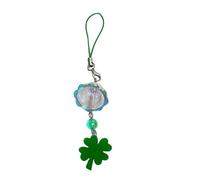YIZITU Pratico Acrilico Clovers Foglia Catena Mobile Con Crisps Suono Accessorio Portatile Buona Fortuna Fascino Per Le Donne Alla Moda