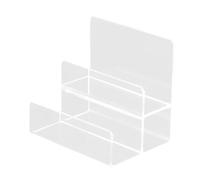 YIZITU Scaffale di esposizione acrilico robusto con stoccaggio a più strati inclinato di progettazione per lo scaffale di stoccaggio domestico moderno dell'organizzazione degli accessori