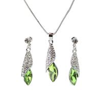 YIZITU Set Gioielli Asimmetrici Collana Con Ciondoli E Orecchini Struttura In Lega Adatta Per Abbinare Abiti Per Lo Styling Collana A Goccia Con