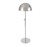 YIZITU Sollevamento rotondo inferiore cappello rack casco cappello titolare metallo cupola forma display in acciaio inox esposizione scaffale esposizione