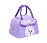 YIZITU Spacious Thermals Lunch Bag Cartoon Pattern Oxfords Materials Food Container for Camping Travel Daily Use Lovely Cartoon Lunch Bag