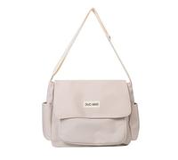 YIZITU Studente Scuola Borsa Messenger Bag Spalla Giapponese Donna Casual Grande Capacità Crossbody Donne Crossbody Grande Capacità Spalla All-match Messenger, bianco, One Size