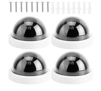 YIZITU Telecamera Sicurezza Esterna Finta Custodia in ABS Realistica Effetto Luce a LED Deterrente Antifurto per Porta del Garage Configurazioni Facili da Montare Telecamera a Cupola Finta per La dei