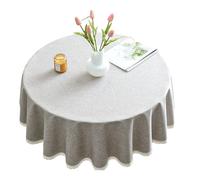 YIZITU Tessuto Robusto del Poliestere della Tovaglia Rotonda Resistente alla Fuoriuscita Rapida Pulizia per L'uso All'aperto Interno della Famiglia Tovaglia del Poliestere Resistente All'olio