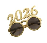 YIZITU Unico 2026 Tema Occhiali Lenti Rotonde Per Evento Vacanza Pratico PC Frame Face Forme Natale 2026 Novità Accessorio Del Partito