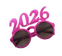 YIZITU Unico 2026 Tema Occhiali Lenti Rotonde Per Evento Vacanza Pratico PC Frame Face Forme Natale 2026 Novità Accessorio Del Partito