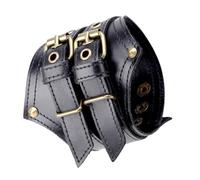 YIZITU Vintage Punk pelle bovina moda braccialetto ornamento per uomini e donne in cerca di individualità