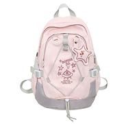 YIZITU Zaino Scuola Alla Moda Per Studenti Femminili Nylon Sacchetto di Scuola Casual Laptop Zaini Pratico Per E Zaino Da Viaggio, A, One Size