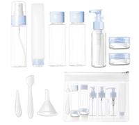 YIZWINS 11 Pezzi Kit Viaggio, Kit Viaggio Liquidi, Bottiglie da Viaggio, Flaconi da Viaggio 30/50ml, Contenitori da Viaggio, Accessori da Viaggio per Cosmetici