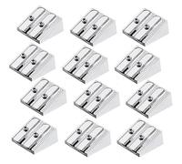 YIZWINS 12 Pezzi Temperamatite Doppio, Mini Temperino Manuale in Lega Alluminio Pencil Sharpener Palmare, Cancelleria Ufficio Temperini in Metallo Piccolo per Ufficio Scuola e Casa