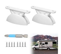 YIZWINS 2 Pezzi Blocco Porta Caravana, Fermaporta Caravan con 8 viti in Acciaio Inossidabile, Accessori per Campeggio auto, Fermaporta Campeggio Auto per Cargo Rimorchio RV Barche