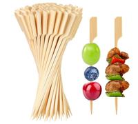 YIZWINS 200 PCS Bastoncini 9 cm, Spiedini per Cocktail, Spiedini in Legno per Bicchieri da Cocktail, Stuzzicadenti in Legno, Raccoglitori per Feste, Spiedini in bambù per Antipasti in Legno