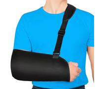 YIZWINS Imbracatura per Braccio, Regolabile Immobilizzatore per Spalla in Rete, Tutore Spalla, Tutore Braccio Destro, Fascia Braccio, Fasciatura per Lesioni Alla, Fascia Regolabile Spalla Lussata