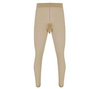 YiZYiF 7 Tipi Collant da Uomo Sexy Maglieria Senza Cuciture Pantaloni Rete/Pizzo Aderente Tubo Flessibile Maschi Leggings Cavallo Aperto/Chiuso Claze Reggicalze Sissy Gay Nudo E Taglia Unica