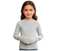 YiZYiF Bambina Camicie Adattabili Magliette Mitten Smettere Sciare con I Grigio 7-8 Anni