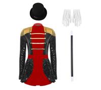 YiZYiF Donna Costume Halloween Da Spettacolo Da Danza Outfit Il Cosplay | Abbigliamento Artista Circo Retro,Vestito Halloween,Costume Da Soldatino Di Piombo,Carnevale,Festival Musicale,Natale