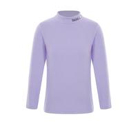 YiZYiF Intimo Termico per Bambini Ragazzi Manica Lunga Maglia Tinta Unita Camicia Biancheria Intima Traspirante T-Shirt Maglietta Viola 5-6 Anni