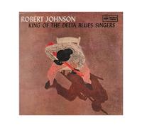 YJACED Mini poster vintage originale con stampa di Robert Johnson, King of the Delta Blues, su tela, per camera da letto, ufficio, stanza, regalo, dimensione: 40 x 40 cm